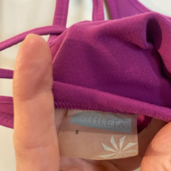 Athleta Intention Strappy Racerback Athletic Tank Purple Size Small - Picture 5 of 6